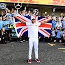 www.sutton-images.com

Lewis Hamilton, Mercedes AMG F1 celebrates with his team at Formula One World Championship, Rd19, Mexican Grand Prix, Race, Circuit Hermanos Rodriguez, Mexico City, Mexico, Sunday 28 October 2018.