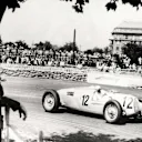 Hans Stuck Snr en route to fifth place in the 1936 Hungarian Grand Prix at the wheel of the Auto Union Type C