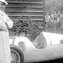 Hans Stuck Snr poses with the Auto Union Type C