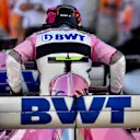 SUZUKA, JAPAN - OCTOBER 07: Esteban Ocon, Racing Point Force India VJM11 in parc ferme during the Japanese GP at Suzuka on October 07, 2018 in Suzuka, Japan. (Photo by Jerry Andre / Sutton Images)