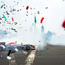 Carlos Sainz performs during Infiniti Red Bull Racing F1 Show Run at the Zocalo Plaza in Mexico City on June 27th, 2015 © Marcos Ferro/Red Bull Content Pool