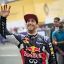 Daniel Ricciardo seen during Infiniti Red Bull Racing F1 Show Run at the Zocalo Plaza in Mexico City on June 27th, 2015 © Marcos Ferro/Red Bull Content Pool