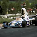 Jacques Laffite (FRA) qualified the Ligier JS5, complete with 'teapot' airbox in eighth position, but retired from the race on lap 50 with a blown engine.
South African Grand Prix, Rd2, Kyalami, 6 March 1976.
BEST IMAGE
 © ©Sutton Motorsport Images