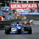 Olivier Panis (FRA) Ligier JS43 came from fourteenth on the grid to take his first ever GP victory.
Monaco Grand Prix, Rd 6, Monte Carlo, Monaco, 19 May 1996.
 © ©Sutton Motorsport Images