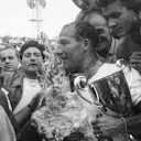 Stirling Moss won the 1956 Italian Grand Prix for Maserati 250F. World copyright: LAT Photographic