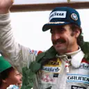 What was it with Williams and moustachioed drivers? But before Rosberg and Mansell there was Clay Regazzoni, who took his famous lip sweater onto the podium after winning Williams’ first ever race at Silverstone in 1979.