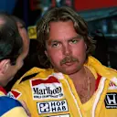 Flowing locks, chest rug, gold necklace and a Grade-A crumb catcher. 1982 world champion Keke Rosberg looked as fast as he drove.