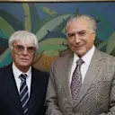 Formula One group CEO Bernie Ecclestone with President of Brazil, Michel Temer, November 2016 © FOWC Ltd