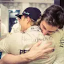 An embrace with Toto Wolff, Head of Mercedes-Benz Motorsport ©  Mercedes-Benz Grand Prix Ltd / Paul Ripke