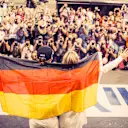 Celebrating with wife Vivian ©  Mercedes-Benz Grand Prix Ltd / Paul Ripke