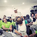 With team mate Lewis Hamilton ©  Mercedes-Benz Grand Prix Ltd / Paul Ripke