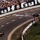 Eau Rouge was lined with Armco barriers for the 1970 race. © LAT Photographic
