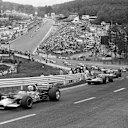 The start: Jochen Rindt(AUT) Lotus 49C, leads from Chris Amon, Jackie Stewart, Jacky Ickx and Jack Brabham. 1970 Belgian Grand Prix. © Sutton Motorsport Images
