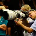 Photographers in the press conference at Formula One World Championship, Rd19, Abu Dhabi Grand Prix, Preparations, Yas Marina Circuit, Abu Dhabi, UAE, Thursday 26 November 2015. © Sutton Motorsport Images