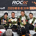 Jenson Button, partnering Andy Priaulx, finish runners-up to Michael Schumacher and Sebastian Vettel in the 2009 ROC Nations Cup © Race Of Champions