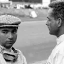 Ricardo Rodriguez (MEX) left, and Phil Hill (USA) Ferrari. Belgian GP, Spa 17  June 1962 © Sutton Motorsport Images