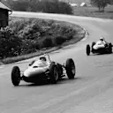 Ricardo Rodriguez (4th) Ferrari 156 leads Phil Hill (3rd), both Ferrari 156, Belgian Grand Prix, Spa 17 June 1962. © ©Sutton Motorsport Images