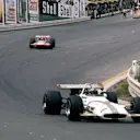 Pedro Rodriguez (BRM P153) leads Chris Amon (March 701) into Eau Rouge. 
Spa-Francorchamps, Belgium. 5-7 June 1970. © LAT Photographic 