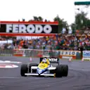 Keke Rosberg (Williams FW10 Honda) guns it out of the Woodcote chicane on his way to what at the time was the fastest ever qualifying lap.
World Copyright - LAT Photographic