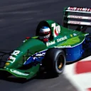 Michael Schumacher (GER) Jordan 191. 

Formula One World Championship, Belgian Grand Prix, Rd11, Spa-Francorchamps, Belgium. 25 August 1991. © ©Sutton Motorsport Images