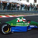 Bertrand Gachot's replacement driver Michael Schumacher (GER), Jordan 191,  qualified 7th for his first race but retired after a clutch problem at the start.
Belgian Grand Prix, Spa, 25 August 1991 © Sutton Motorsport Images