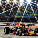 SINGAPORE STREET CIRCUIT, SINGAPORE - SEPTEMBER 14: Max Verstappen, Red Bull Racing RB14 during the Singapore GP at Singapore Street Circuit on September 14, 2018 in Singapore Street Circuit, Singapore. (Photo by Steven Tee / LAT Images)