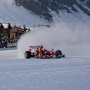 February 2016 in the Italian Alps, and Giancarlo Fisichella decides to take his Ferrari for a blast around the pretty town of Livigno… © Ferrari