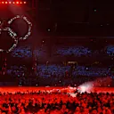 Ok, so technically there's no snow in this one - but it is former F1 racer Luca Badoer driving a Ferrari during the opening ceremony for the 2006 Winter Olympic Games in Turin. © Ferrari