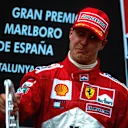 Michael Schumacher said he'd been "bloody lucky" to win in Spain.
Spanish Grand Prix, Barcelona, 29 April 2001.
 © Sutton Motorsport Images