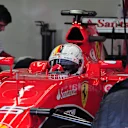 Sebastian Vettel (GER) Ferrari SF15-T at Pirelli Formula One Wet Test, Day Two, Paul Ricard, France, 26 January 2016. © Sutton Motorsport Images