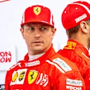 CIRCUIT OF THE AMERICAS, UNITED STATES OF AMERICA - OCTOBER 18: Kimi Raikkonen, Ferrari and Sebastian Vettel, Ferrari during the United States GP at Circuit of the Americas on October 18, 2018 in Circuit of the Americas, United States of America. (Photo by Manuel Goria / Sutton Images)