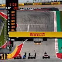 CIRCUIT OF THE AMERICAS, UNITED STATES OF AMERICA - OCTOBER 20: Lewis Hamilton, Mercedes AMG F1 W09 EQ Power+, celebrates as he climbs from his car after taking Pole Position during the United States GP at Circuit of the Americas on October 20, 2018 in Circuit of the Americas, United States of America. (Photo by Sam Bloxham / LAT Images)