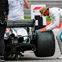 CIRCUIT OF THE AMERICAS, UNITED STATES OF AMERICA - OCTOBER 20: Pole sitter Lewis Hamilton, Mercedes-AMG F1 W09 EQ Power+ celebrates in Parc Ferme during the United States GP at Circuit of the Americas on October 20, 2018 in Circuit of the Americas, United States of America. (Photo by Manuel Goria / Sutton Images)
