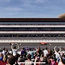 7.1 Ảnh mô tả vị trí khán đài khu vực vạch xuất phát góc nhìn trực