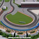 8.5 Ảnh khong xe mô tả vị trí khán đài khu vực khúc cua 2-3-4 góc chụp 90