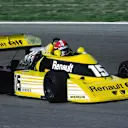 Jean-Pierre Jabouille, turbocharged Renault RS01, ran strongly in the race before retiring on lap 40 with a broken rear suspension. Dutch Grand Prix, Rd 13, Zandvoort, 28 August 1977. © Sutton Motorsport Images