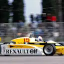 Alain Prost (FRA), Renault RE20, retired with gearbox failure.
San Marino Grand Prix, Rd4, Imola, San Marino, Italy. 3 May 1981.
©Sutton Motorsport Images,©Sutton Motorsport Images
