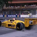 Nelson Piquet (BRA) Lotus 100T, spins but still finished in 3rd place.
Australian Grand Prix, Adelaide, 13 November 1988. © SUTTON MOTORSPORT IMAGES
