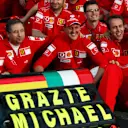 Ferrari celebrate the final race for Michael Schumacher (GER) Ferrari.
Formula One World Championship, Rd 18, Brazilian Grand Prix, Race, Interlagos, Brazil, 22 October 2006.
DIGITAL IMAGE
 © © Sutton Motorsport Images