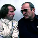 (L to R): Jacques Laffite (FRA) Ligier, who retired from the race on lap 6 with a blown engine, talks with Guy Ligier (FRA) Ligier Team Owner.
Canadian Grand Prix, Rd 14, Montreal, Canada, 30 September 1979. © ©Sutton Motorsport Images
