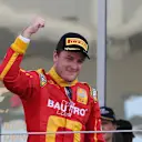 Race 2 third placed driver Fabio Leimer (SUI) Racing Engineering.
GP2 Series, Rd11, Yas Marina Circuit, Abu Dhabi, UAE, 1-3 November 2013. © Sutton Motorsport Images