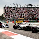 AUTODROMO HERMANOS RODRIGUEZ, MEXICO - OCTOBER 28: Sergey Sirotkin, Williams FW41, leads Pierre Gasly, Scuderia Toro Rosso STR13 during the Mexican GP at Autodromo Hermanos Rodriguez on October 28, 2018 in Autodromo Hermanos Rodriguez, Mexico. (Photo by Steven Tee / LAT Images)