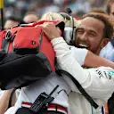 AUTODROMO HERMANOS RODRIGUEZ, MEXICO - OCTOBER 28: Lewis Hamilton, Mercedes AMG F1, celebrates with during the Mexican GP at Autodromo Hermanos Rodriguez on October 28, 2018 in Autodromo Hermanos Rodriguez, Mexico. (Photo by Steve Etherington / LAT Images)
