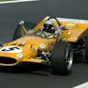 Bruce McLaren, McLaren Cosworth M7A, finished in fourth place. French Grand Prix, Clermont-Ferrand, France, 6 July 1969. © Sutton Motorsport Images