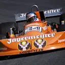 Hans-Joachim Stuck, March 761, retired on lap 27 with fuel pressure problems. Austrian Grand Prix, Rd 11, Osterreichring, Zeltweg, 15 August 1976. © Sutton Motorsport Images