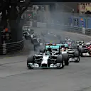 Nico Rosberg (GER) Mercedes AMG F1 W05 leads at the start of the race.
Formula One World Championship, Rd6, Monaco Grand Prix, Race, Monte-Carlo, Monaco, Sunday 25 May 2014. © Sutton Motorsport Images