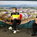 The FIA Press Conference (L to R): Andreas Seidl, McLaren Managing Director; Cyril Abiteboul (FRA) Renault Sport F1 Managing Director; Simon Roberts (GBR) Williams Racing F1 Acting Team Principal.
25.09.2020. Formula 1 World Championship, Rd 10, Russian Grand Prix, Sochi Autodrom, Sochi, Russia, Practice Day.
- www.xpbimages.com, EMail: requests@xpbimages.com © Copyright: 
FIA Pool Image for Editorial Use Only