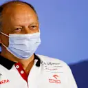 Frederic Vasseur, Team Principal, Alfa Romeo Racing in the press conference 