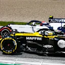 Daniel Ricciardo, Renault R.S.20 battles Pierre Gasly, AlphaTauri AT01 