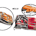Ferrari SF71H - front wing, first test, 2017 McLaren